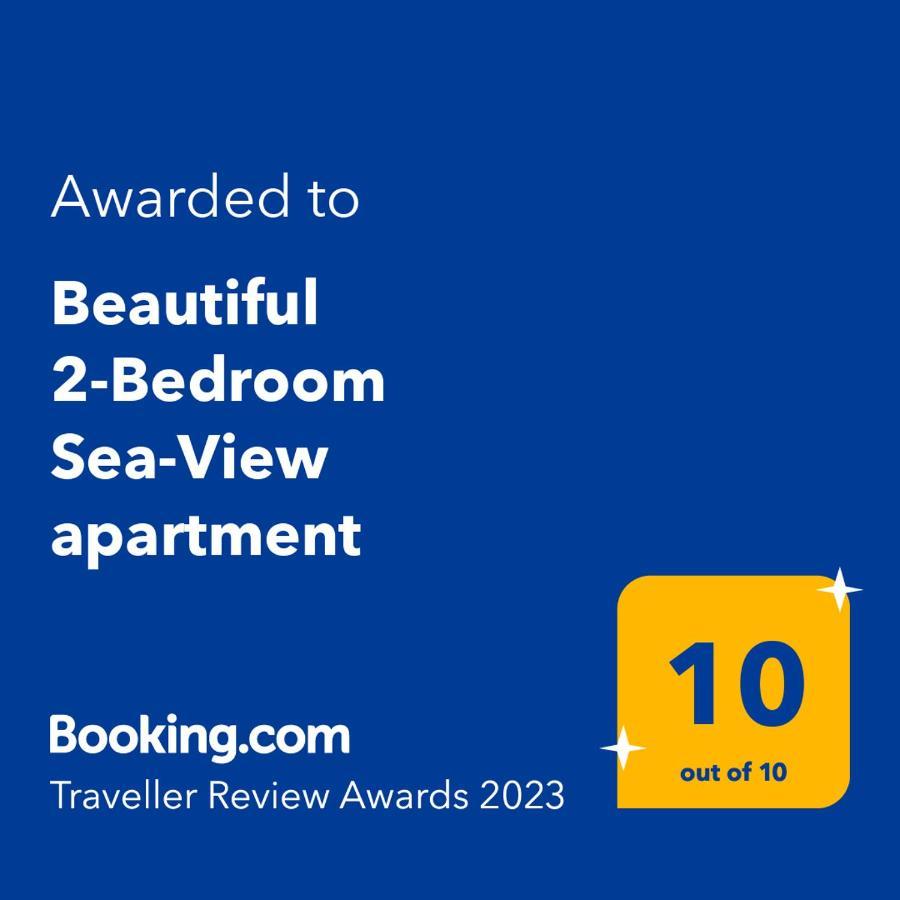 Beautiful 2-Bedroom Sea-View Apartment Netánja Kültér fotó